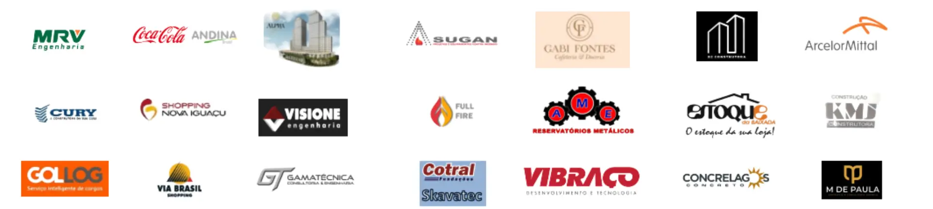 Logos de Parceiros e Clientes